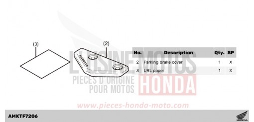 KIT,PARKING LEVER COVER ADV750R de 2024